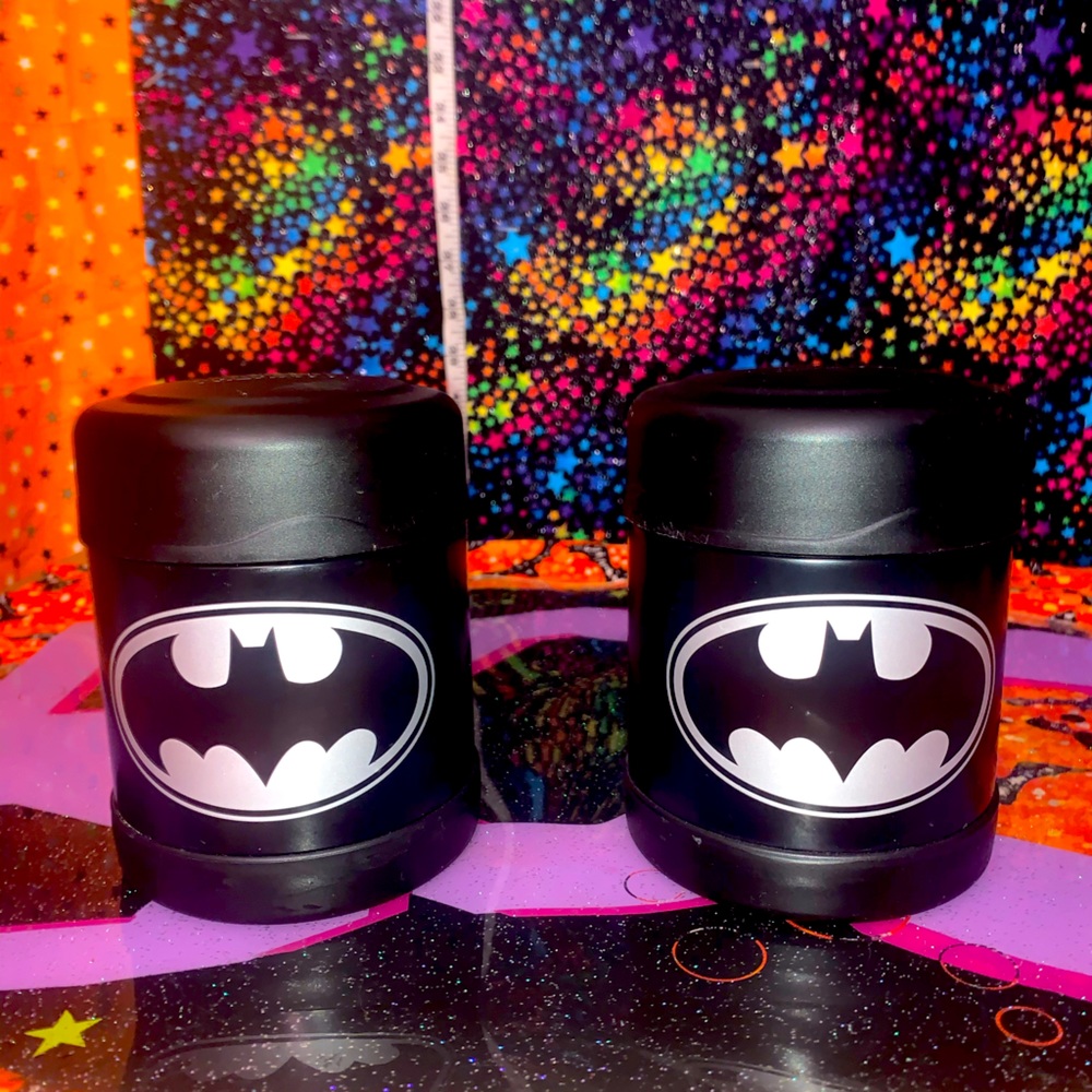 TWO BATMAN SOUP SIZED THERMOSES EXCELLENT